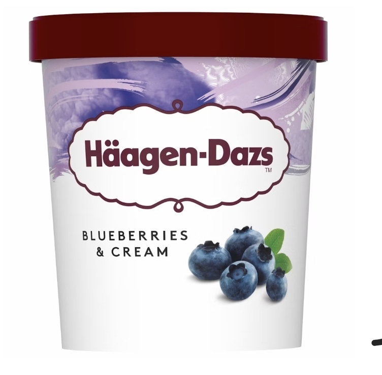 Blueberries & Cream 460 ml, Häagen-Dazs