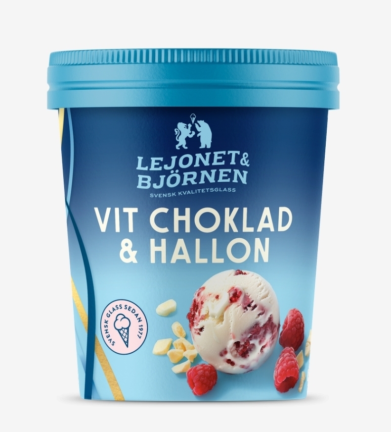 Lejonet & Björnen Vit choklad & Hallon